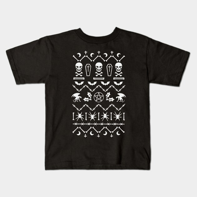 Spooky Christmas Kids T-Shirt by Welcome To Chaos 